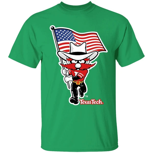 Texas Tech Red Raiders Mascot Flag Shirt - Image 2
