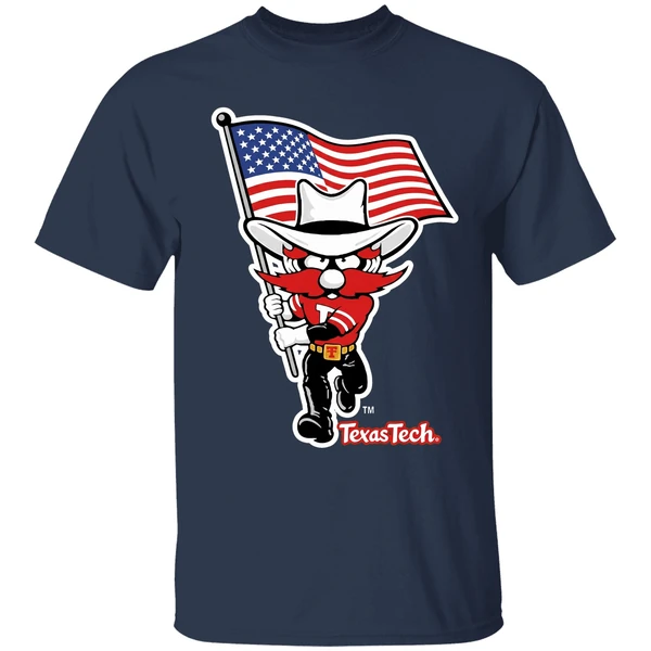 Texas Tech Red Raiders Mascot Flag Shirt - Image 5
