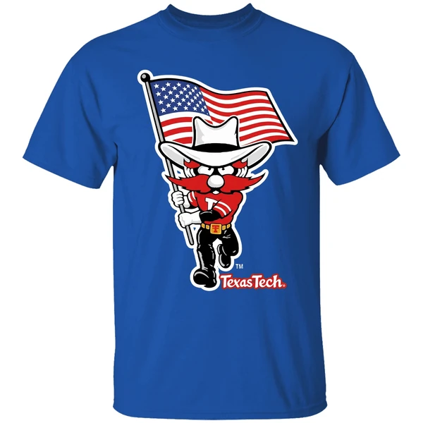 Texas Tech Red Raiders Mascot Flag Shirt - Image 8