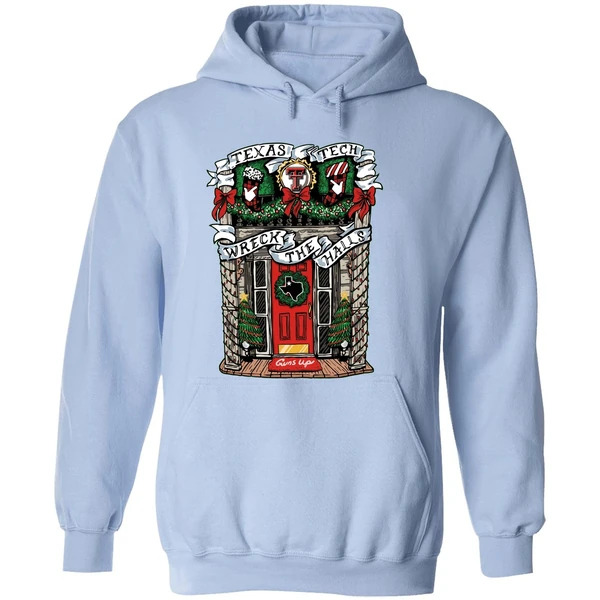 Texas Tech Red Raiders Wreck The Halls Merry Christmas Hoodie - Image 4