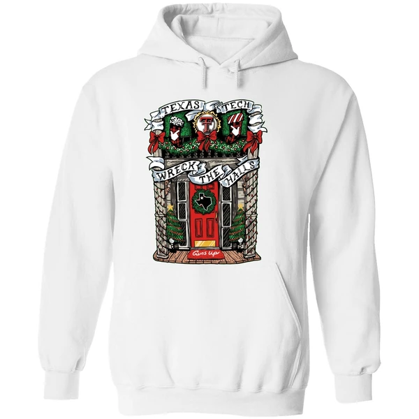 Texas Tech Red Raiders Wreck The Halls Merry Christmas Hoodie - Image 8