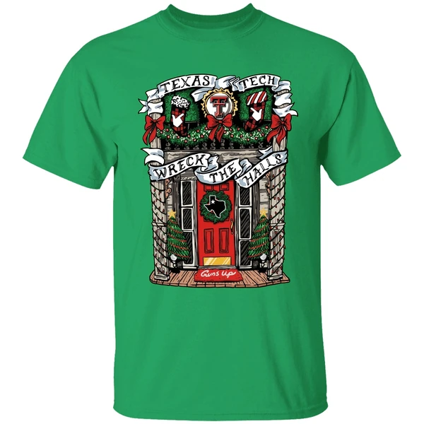Texas Tech Red Raiders Wreck The Halls Merry Christmas Shirt - Image 2