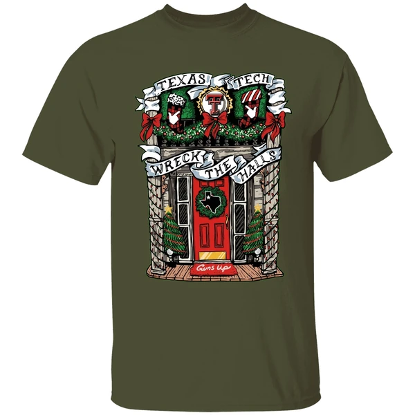 Texas Tech Red Raiders Wreck The Halls Merry Christmas Shirt - Image 4