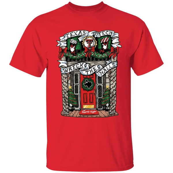 Texas Tech Red Raiders Wreck The Halls Merry Christmas Shirt - Image 7