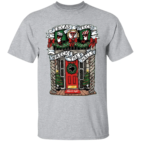 Texas Tech Red Raiders Wreck The Halls Merry Christmas Shirt - Image 9