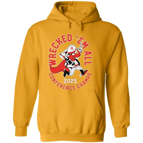 Texas Tech Red Raiders Wrecked Em All Conference Champs 2025 Hoodie