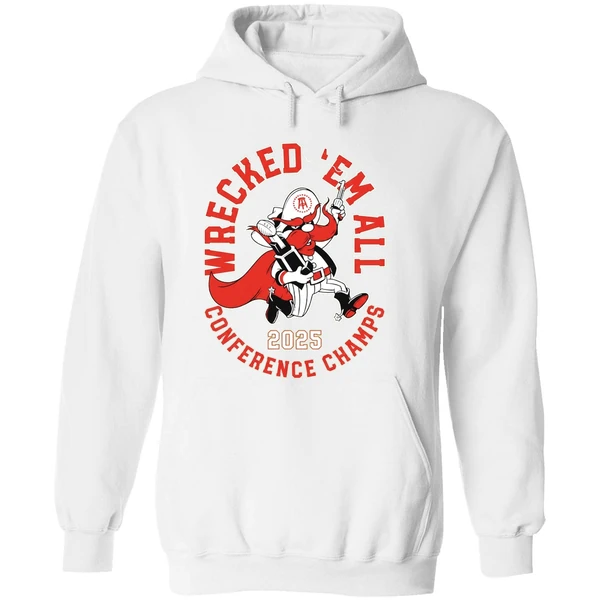 Texas Tech Red Raiders Wrecked Em All Conference Champs 2025 Hoodie - Image 8