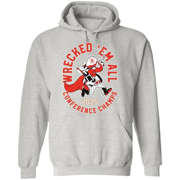 Texas Tech Red Raiders Wrecked Em All Conference Champs 2025 Hoodie - Image 9