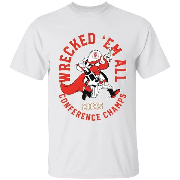 Texas Tech Red Raiders Wrecked Em All Conference Champs 2025 Shirt