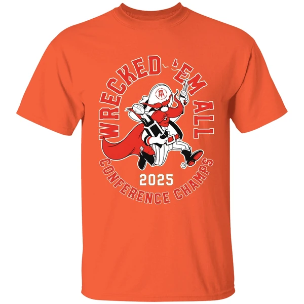 Texas Tech Red Raiders Wrecked Em All Conference Champs 2025 Shirt - Image 3