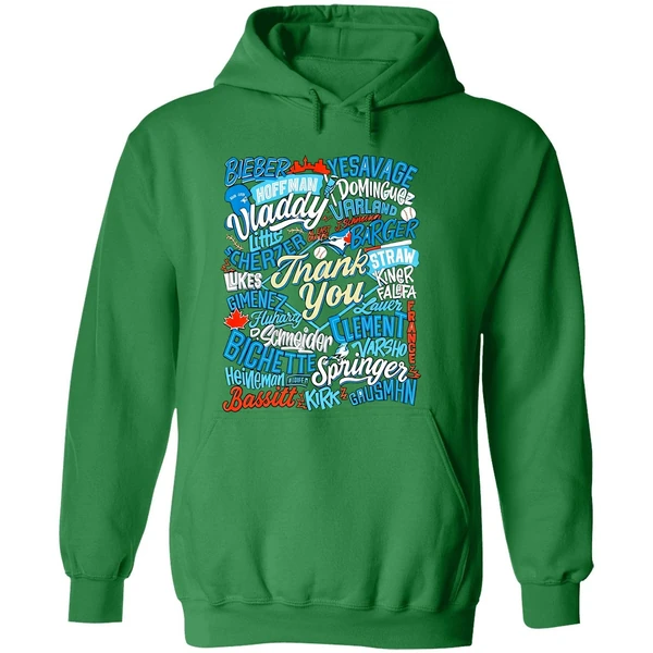 Thank You Toronto Blue Jays Player Name 2025 Mlb Hoodie - Image 2