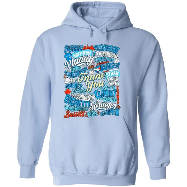 Thank You Toronto Blue Jays Player Name 2025 Mlb Hoodie - Image 4