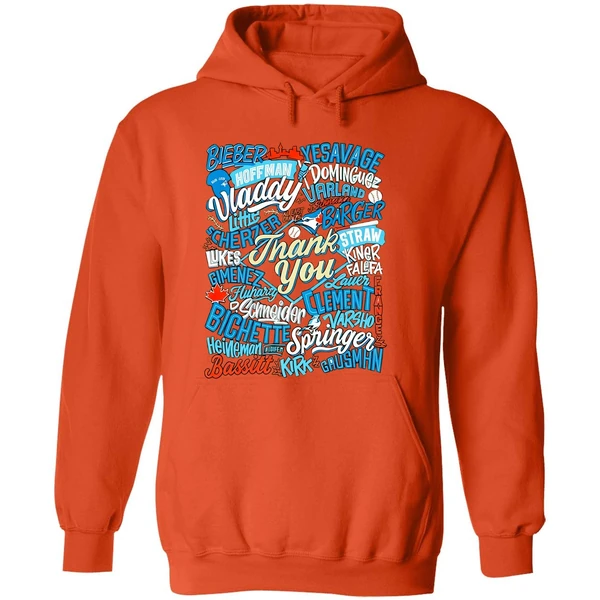 Thank You Toronto Blue Jays Player Name 2025 Mlb Hoodie - Image 6