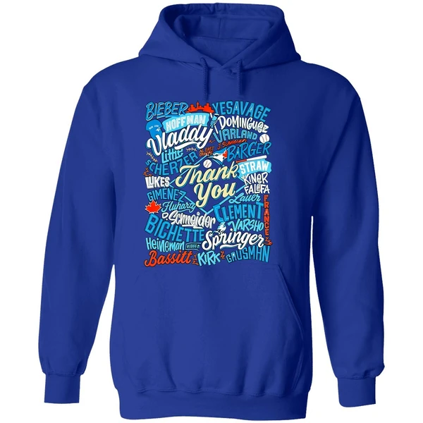 Thank You Toronto Blue Jays Player Name 2025 Mlb Hoodie - Image 7