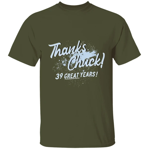 Thanks Chuck 39 Great Years Shirt - Image 4