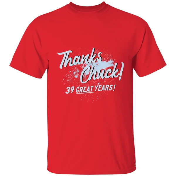 Thanks Chuck 39 Great Years Shirt - Image 7