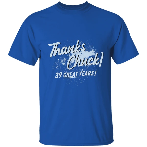 Thanks Chuck 39 Great Years Shirt - Image 8