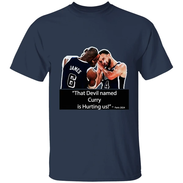 That Devil Named Curry Is Hurting Us Paris 2024 Shirt - Image 5
