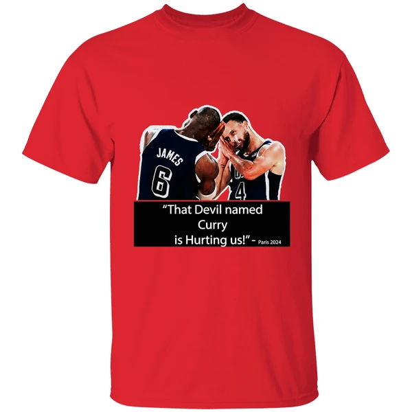 That Devil Named Curry Is Hurting Us Paris 2024 Shirt - Image 7