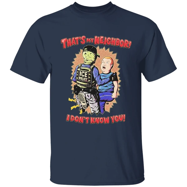 Thats My Neighbor I Dont Know You Bobby Hill Ice Police Shirt - Image 5