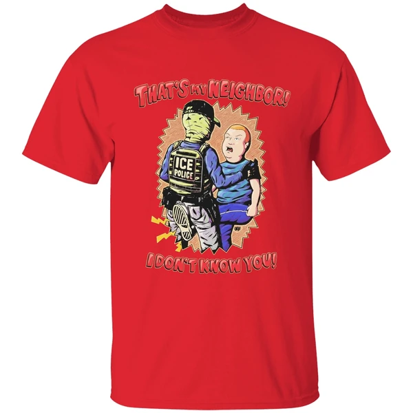 Thats My Neighbor I Dont Know You Bobby Hill Ice Police Shirt - Image 7