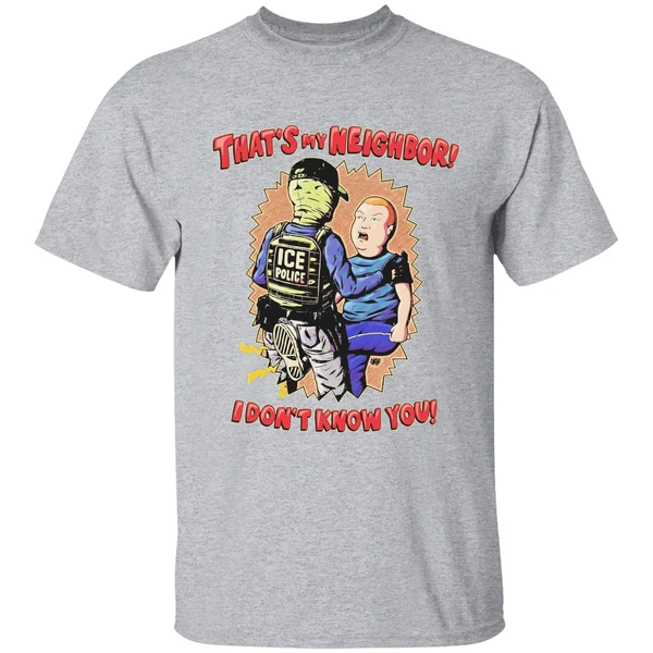 Thats My Neighbor I Dont Know You Bobby Hill Ice Police Shirt - Image 9