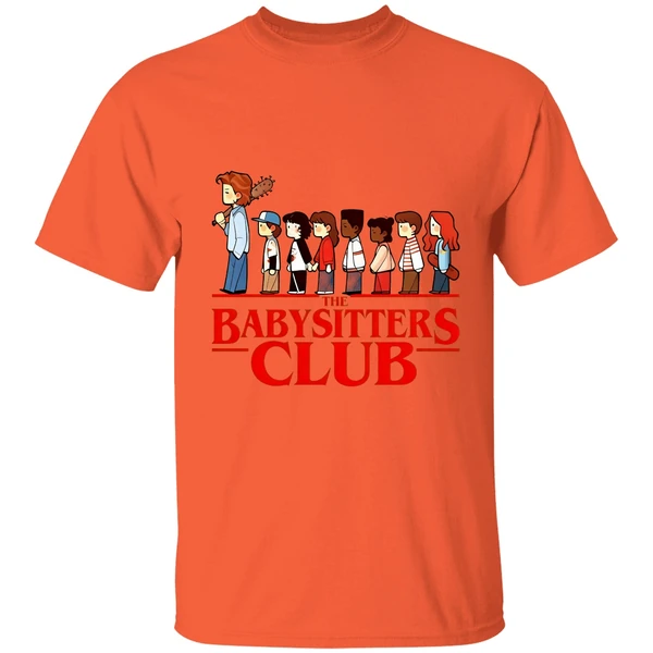 the baby sitters club stranger things shirt orange
