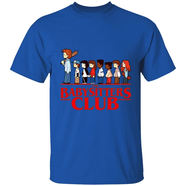 the baby sitters club stranger things shirt royalblue