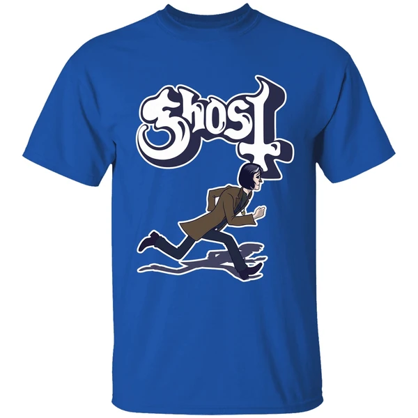 the band ghost retro run 2024 shirt royalblue