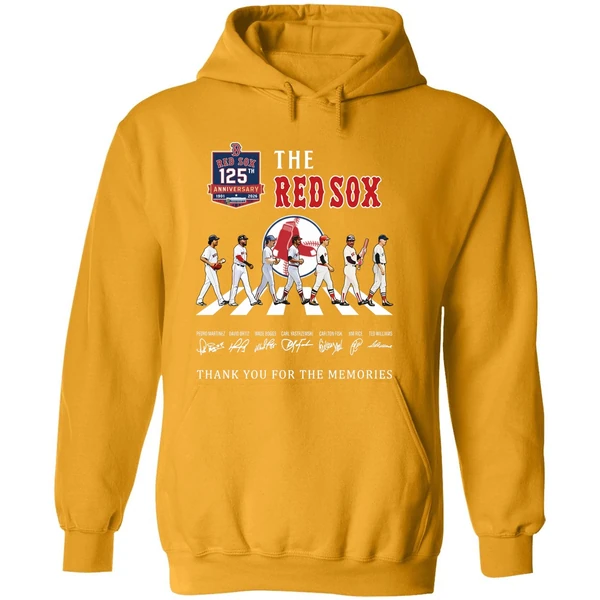 The Boston Red Sox 125th Anniversary Season Thank You For The Memories Hoodie
