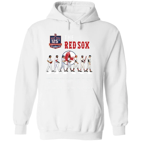The Boston Red Sox 125th Anniversary Season Thank You For The Memories Hoodie - Image 8