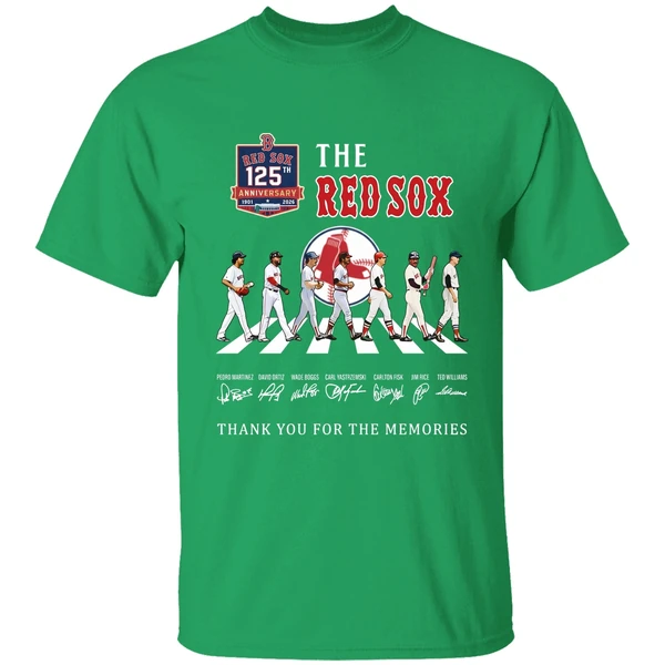 The Boston Red Sox 125th Anniversary Season Thank You For The Memories Shirt - Image 2
