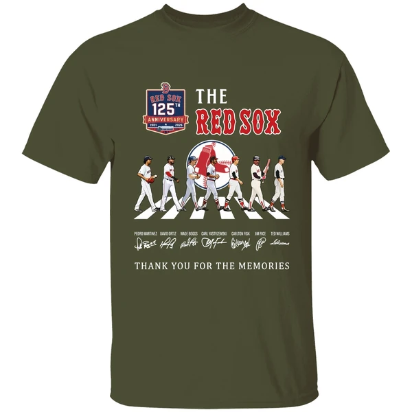 The Boston Red Sox 125th Anniversary Season Thank You For The Memories Shirt - Image 4