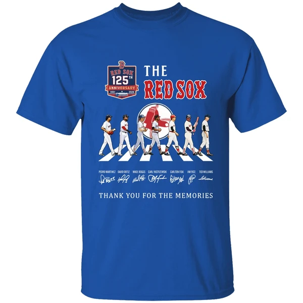 The Boston Red Sox 125th Anniversary Season Thank You For The Memories Shirt - Image 8