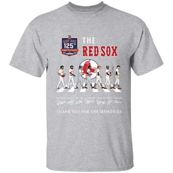 The Boston Red Sox 125th Anniversary Season Thank You For The Memories Shirt - Image 9