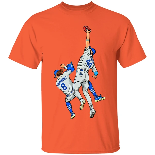The Catch Kike Hernandez And Andy Pages Los Angeles Dodgers Mlb World Series Shirt - Image 5