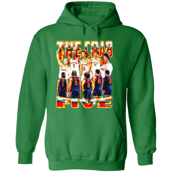 The Crab Five Maryland Terrapins Graphic Hoodie - Image 2