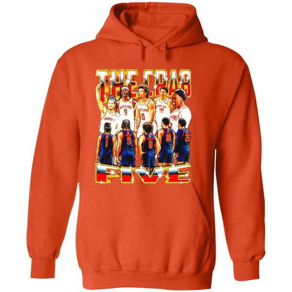 The Crab Five Maryland Terrapins Graphic Hoodie - Image 6