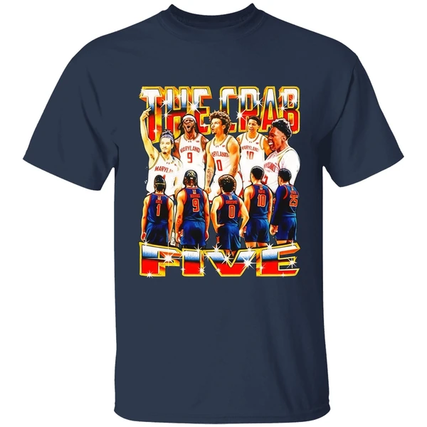 the crab five maryland terrapins graphic shirt navy