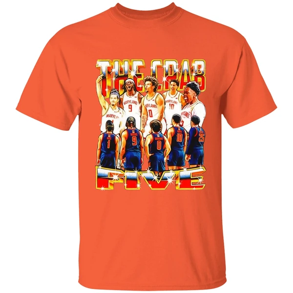 the crab five maryland terrapins graphic shirt orange