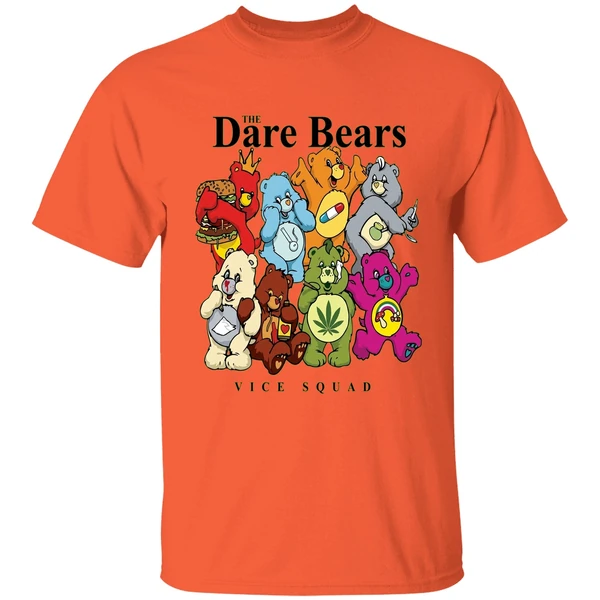 the dare bears vice squad shirt orange