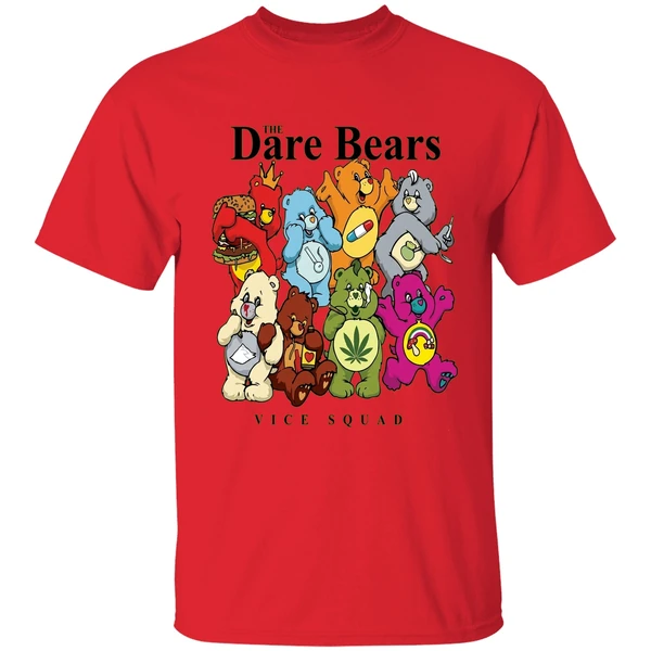 the dare bears vice squad shirt red
