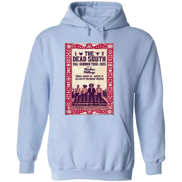The Dead South Tour Austin Texas Aug 29 2025 Poster Hoodie - Image 4
