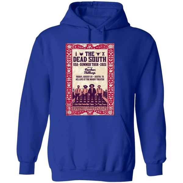 The Dead South Tour Austin Texas Aug 29 2025 Poster Hoodie - Image 7