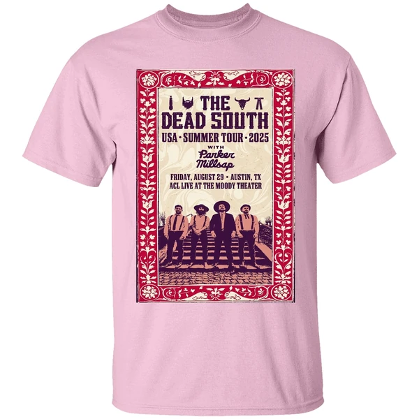 The Dead South Tour Austin Texas Aug 29 2025 Poster Shirt - Image 2