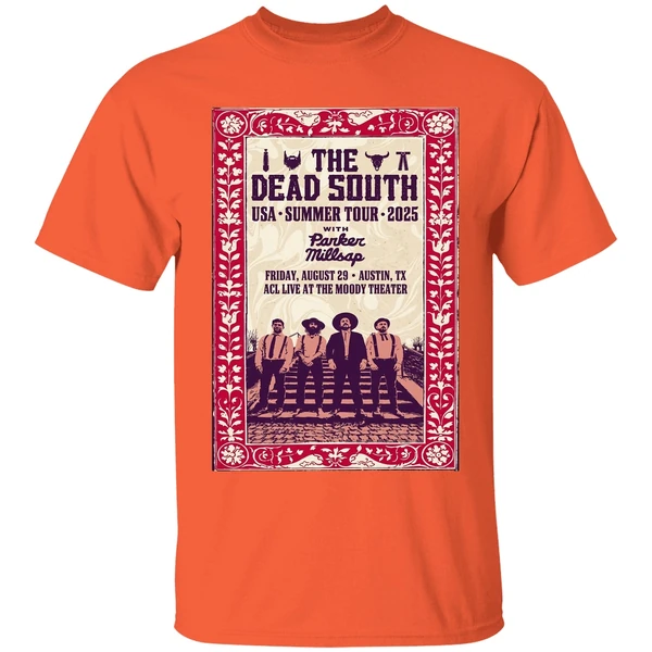 The Dead South Tour Austin Texas Aug 29 2025 Poster Shirt - Image 3