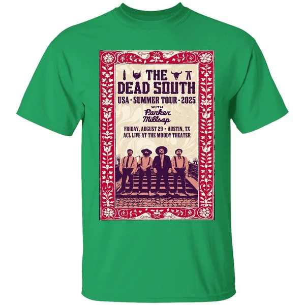 The Dead South Tour Austin Texas Aug 29 2025 Poster Shirt - Image 8
