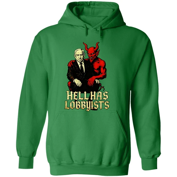 The Devil Benjamin Netanyahu Hell Has Lobbyists Hoodie - Image 2