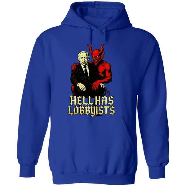 The Devil Benjamin Netanyahu Hell Has Lobbyists Hoodie - Image 7