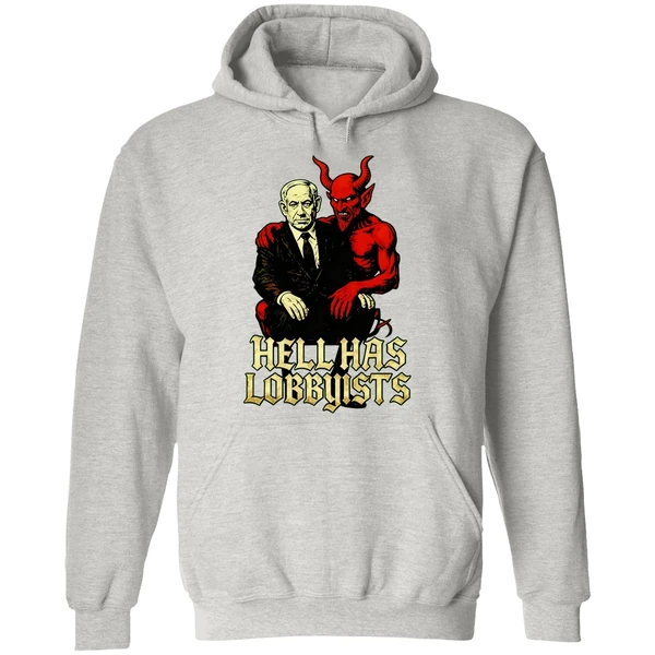 The Devil Benjamin Netanyahu Hell Has Lobbyists Hoodie - Image 9